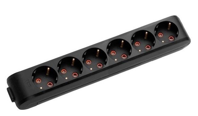 Viko Multilet Altılı ÇK Topr.Klem. Grup Priz Siyah