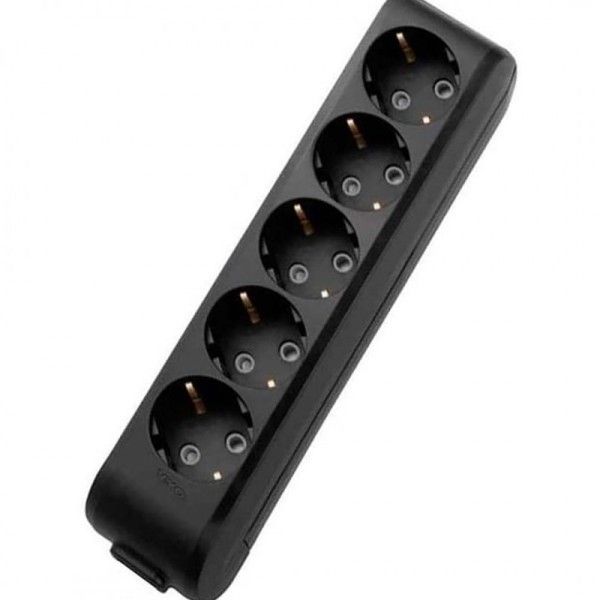 Viko Multilet Beşli ÇK Topr.Klem. Grup Priz Siyah