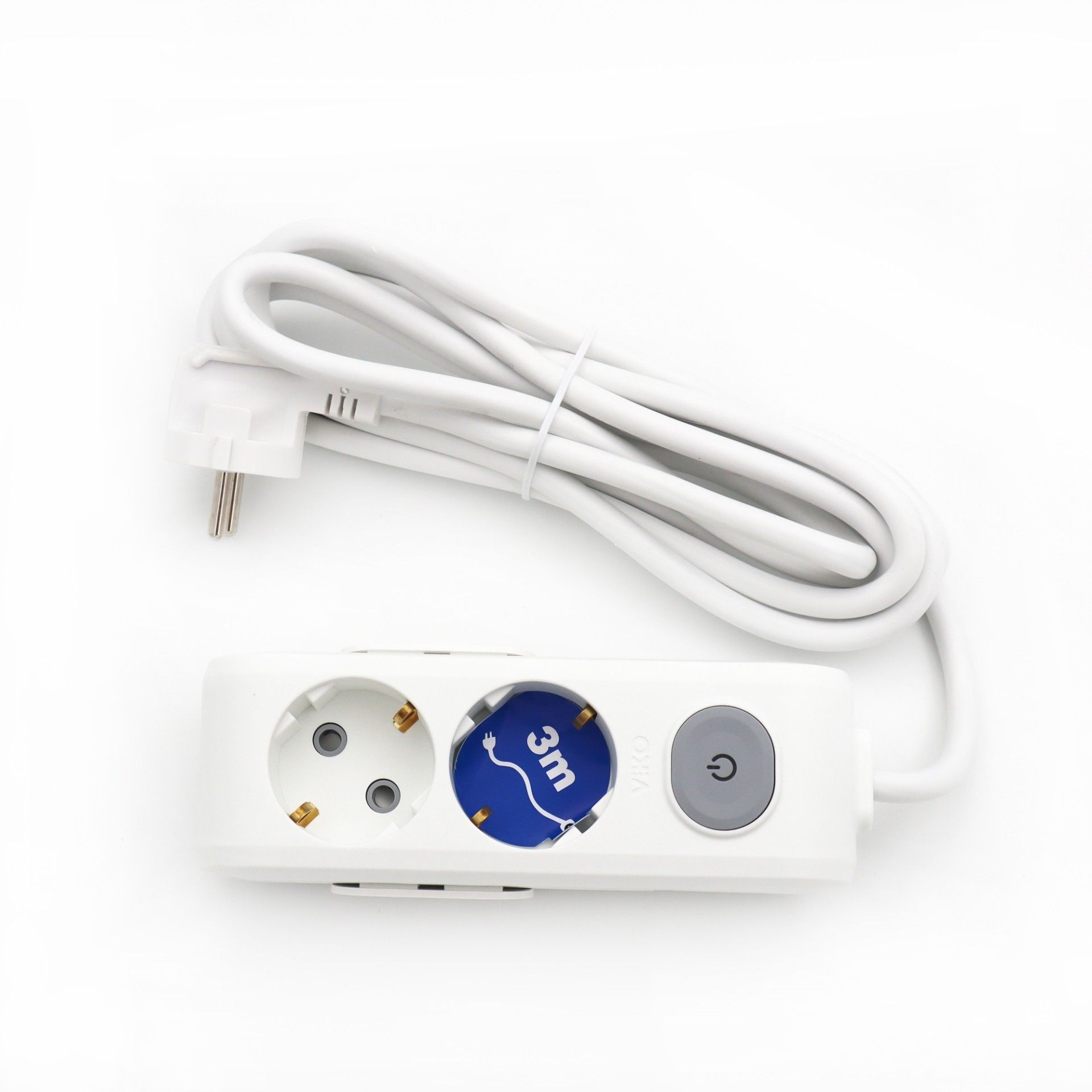 Viko Multilet İkili 3m. ÇK Anahtarlı Grup Priz