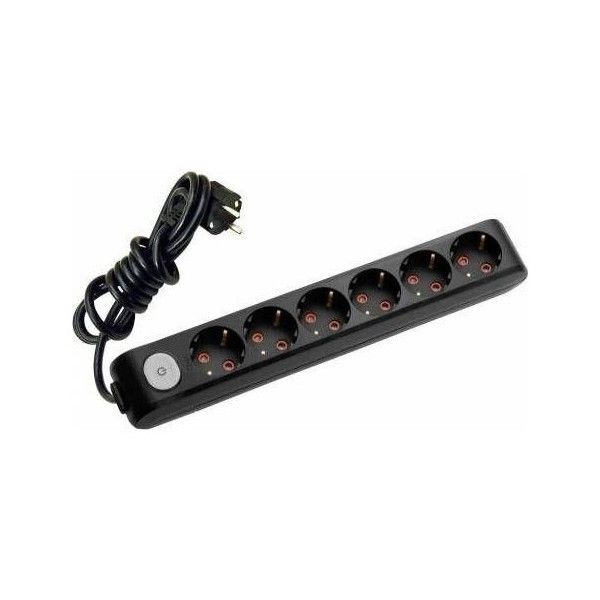 Viko Multilet Top. Anh.Ç.K. 6 lı Priz Siyah 3m.