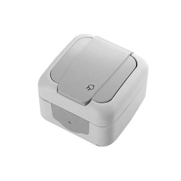 Viko Palmiye Beyaz Nemliyer Topraklı Priz