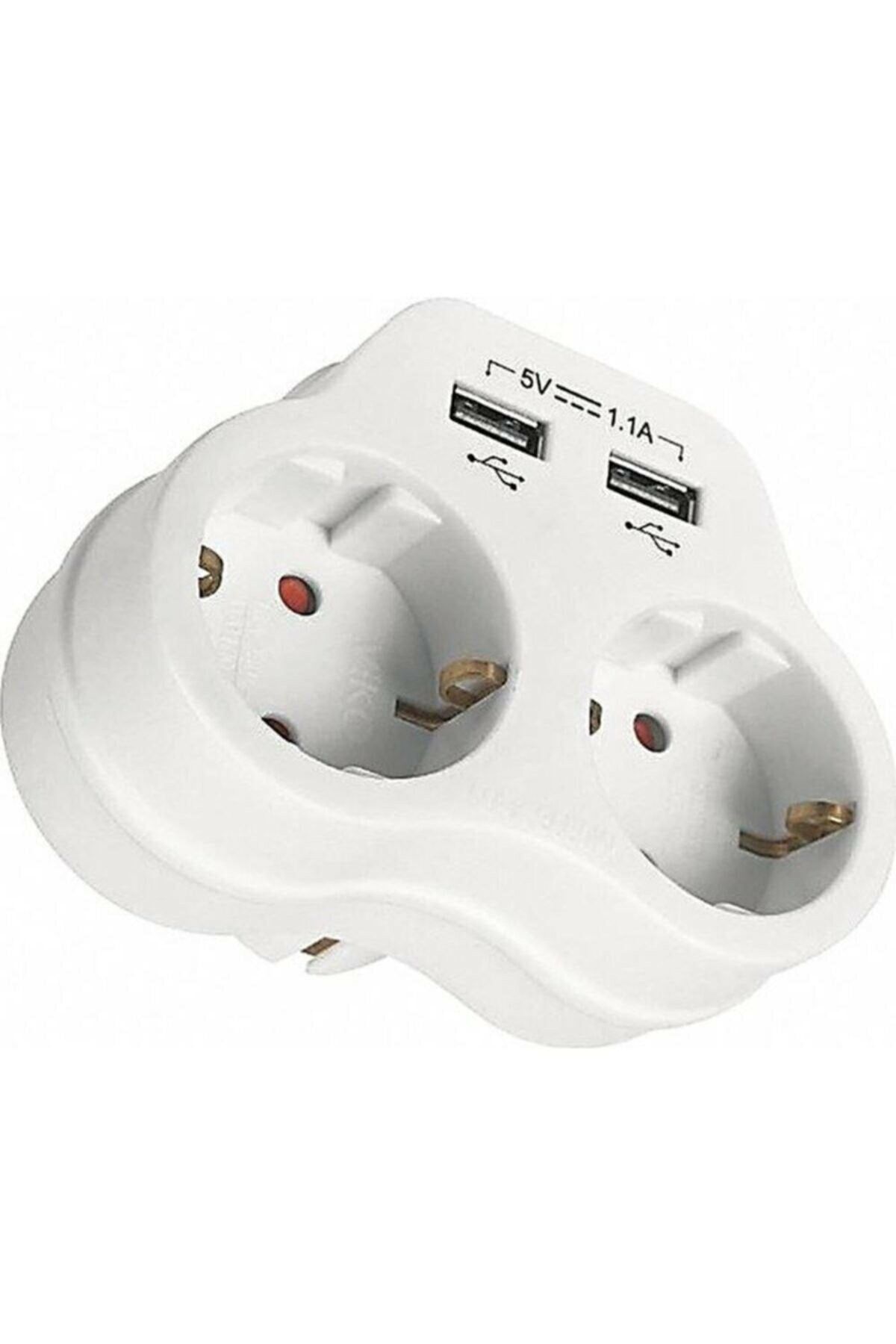 Viko Topraklı ve USB Çıkışlı Fiş-Priz 1A VK