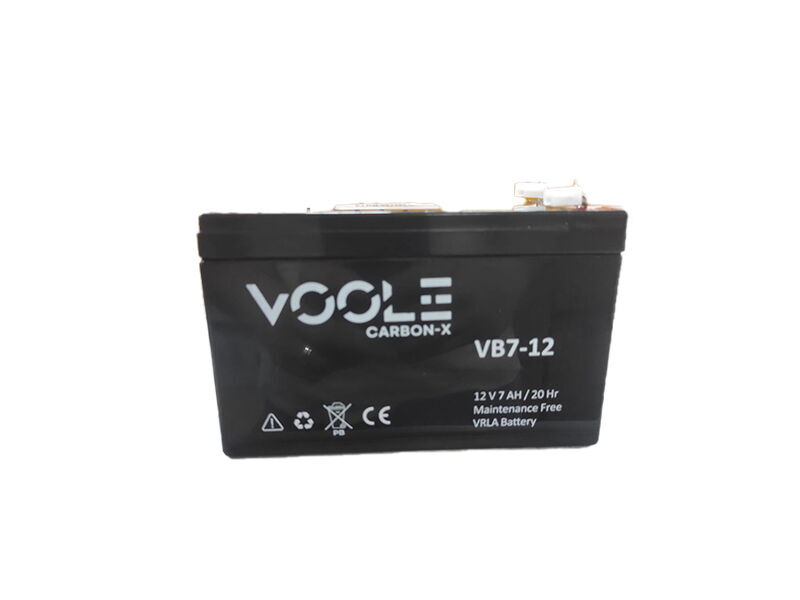 Voole 12V 7A Bakımsız Kuru Akü