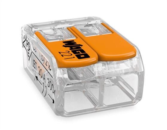 Wago 221-412 2x4mm İkili Çok Amaçlı Klemens