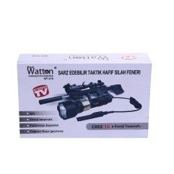 Watton WT-016 Şarjlı T6 Cree Led El Feneri