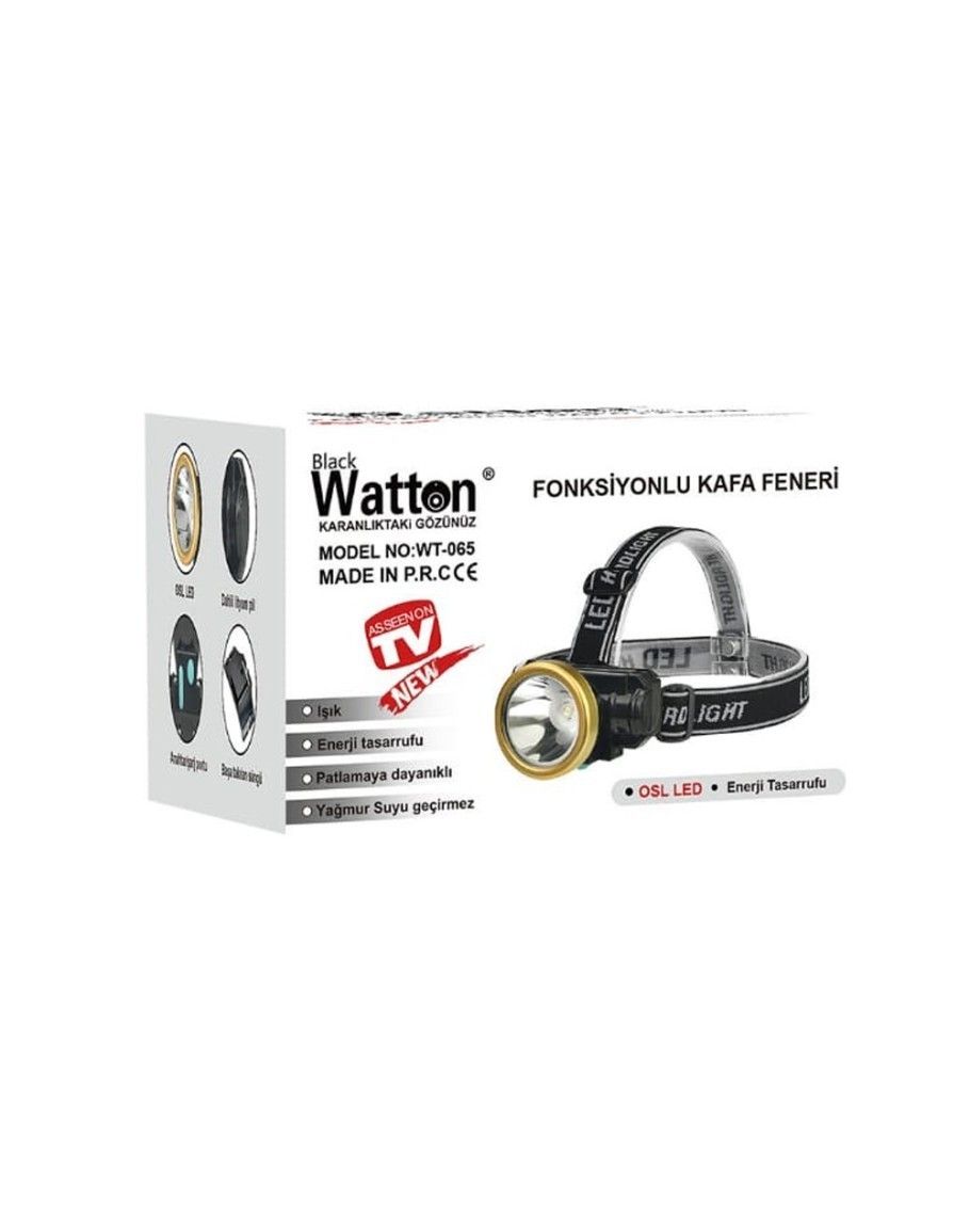 Watton WT-065 Fonksiyonlu Şarjlı Kafa Feneri