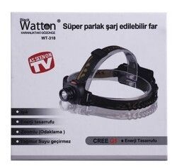 Watton WT-318 Şarjlı Cob Led Kafa Feneri