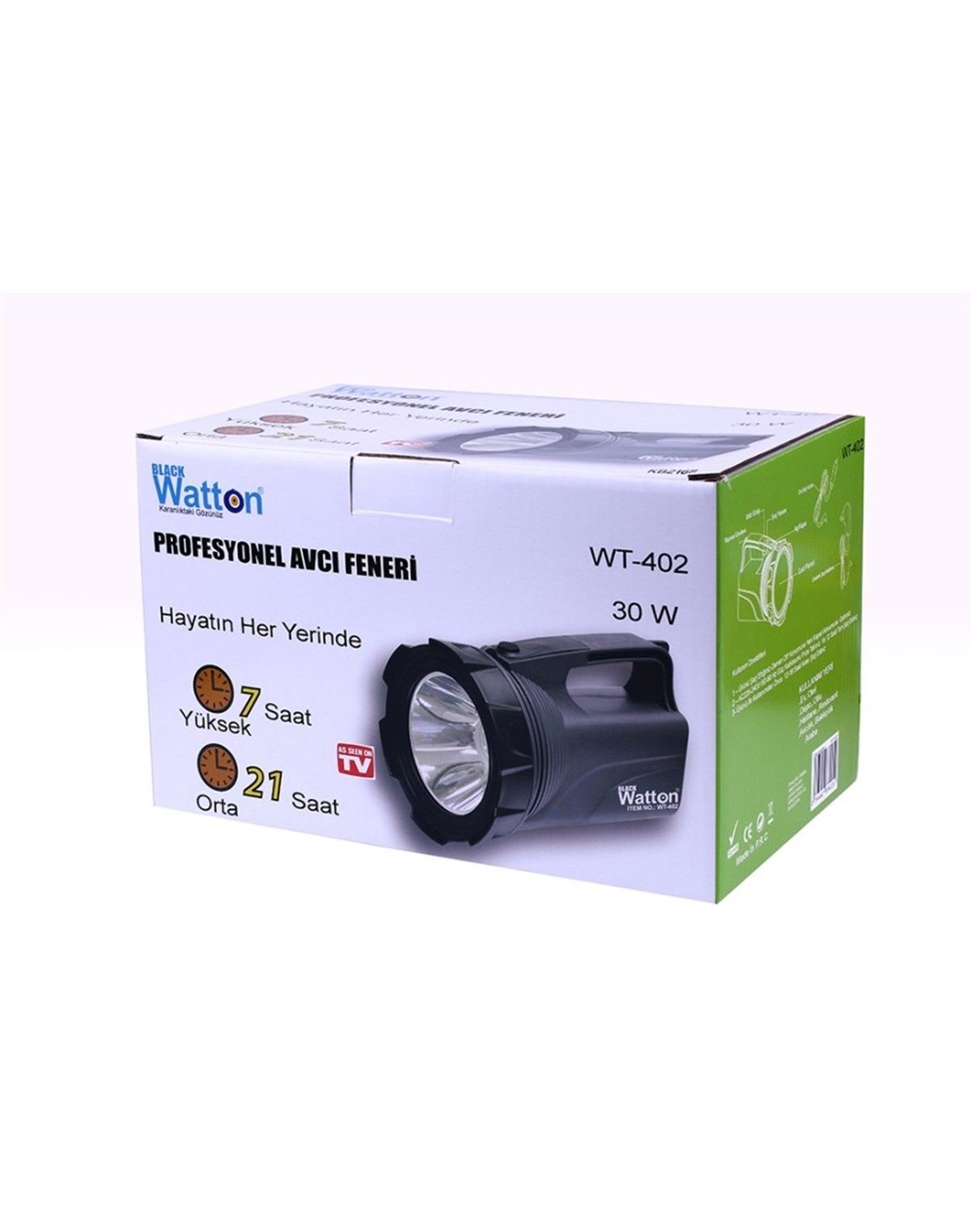 Watton WT-402 30W Profesyonel Avcı El Feneri