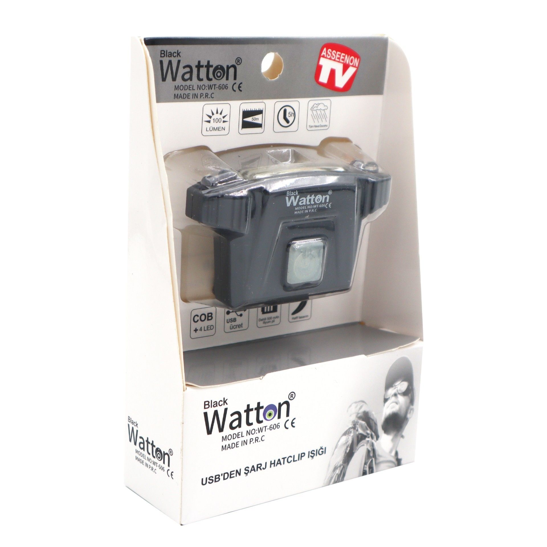 Watton WT-606 Şarjlı Kafa Feneri