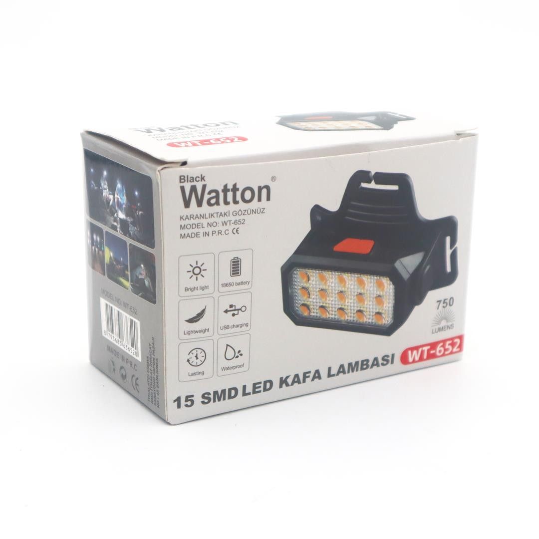 Watton WT-652 Şarjlı Kafa Feneri