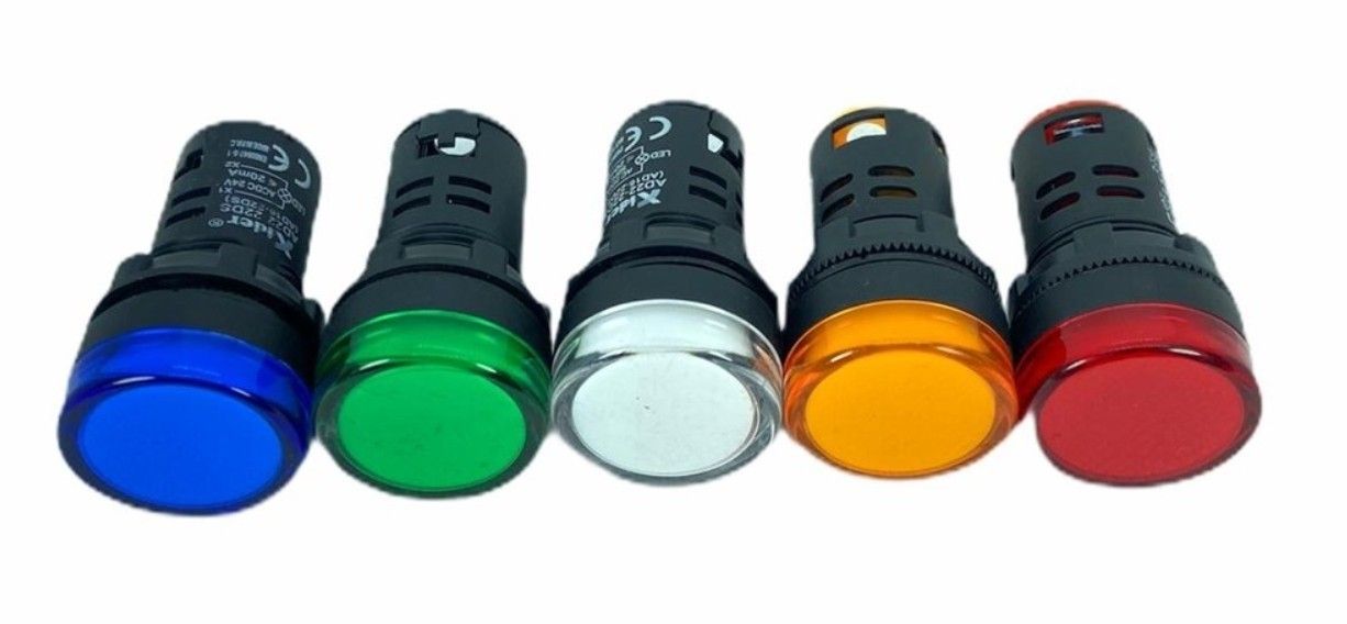 Xider AD22-22DS 22mm 24V Sinyal Lambası (Mavi)