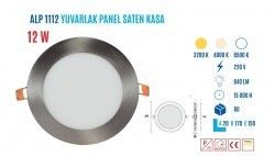YCL ALP-1112G 12W Sıvaaltı Yuvarlak Günışığı Saten