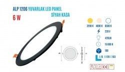 YCL ALP-1206G 6W S.Altı Yuvarlak Led Panel G.Işıgı