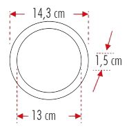 YCL ALP-1209B 9W S.Altı Yuvarlak Led Panel Beyaz