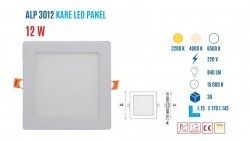 YCL ALP-3012G 12W Sıvaaltı Kare Günışığı Led Panel