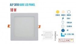 YCL ALP-3018G 18W Sıvaaltı Kare Günışığı Led Panel