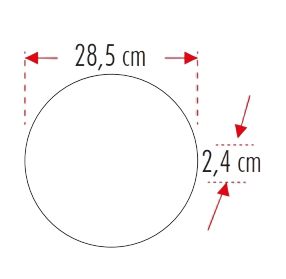 YCL ASM-1024B 24W Sıvaüstü Yuvarlak Beyaz Led Pane