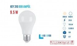 YCL KEY-310 B E27 A60 10W Led Ampul Beyaz