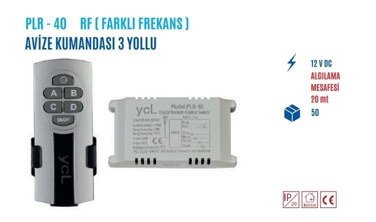 YCL PLR-40 4x1000W 4 Yollu Avize Kumandası