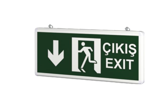 YCL YAC-910 Exit Aşağı İniş Yönlendirme Tabelası