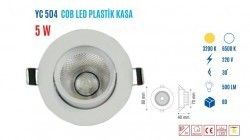 YCL YC-504G 5W Günışığı Sıvaaltı Cob Led Downligh