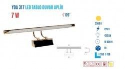 YCL YDA-317G 7W 55cm Led Tablo Apliği Sarı Kasa Be