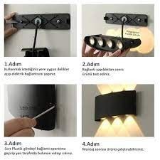YCL YDM-0070 8W G.Işığı Çift Yönlü Led Duvar Aplik