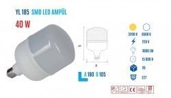 YCL YL-185G 40W E27 Günışığı Pvc Led Ampul