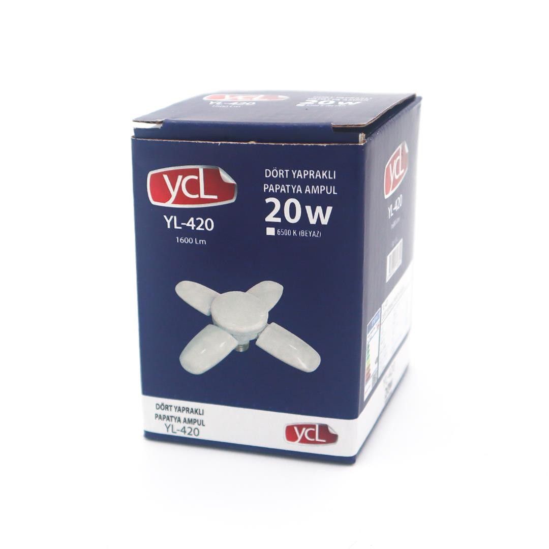 YCL YL-420B 20W E27 4 Yapraklı Papatya Ampul Beyaz