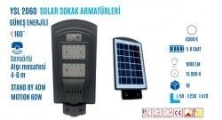 YCL YSL-2060 60W Solar Led Sokak Armatür
