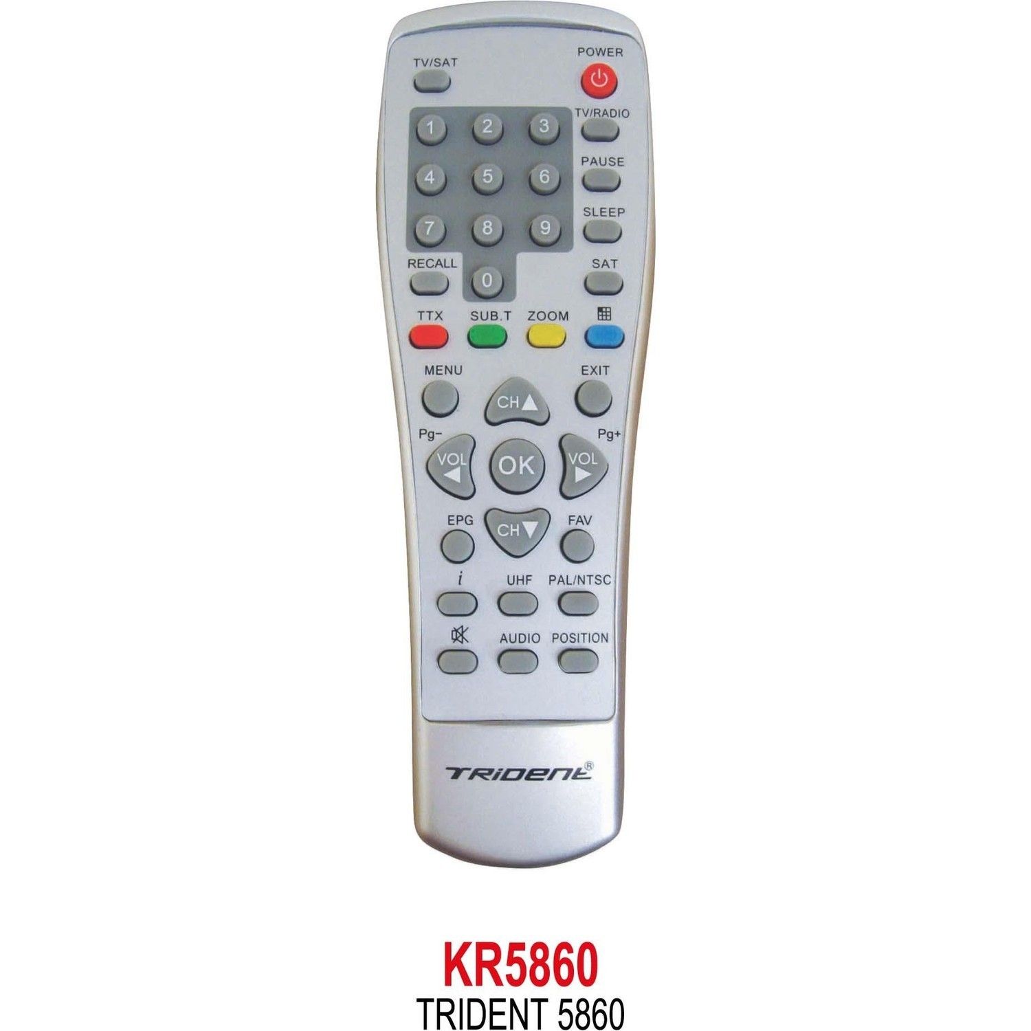 Zapp-543 Trident 5860 5866 Uydu Kumandası