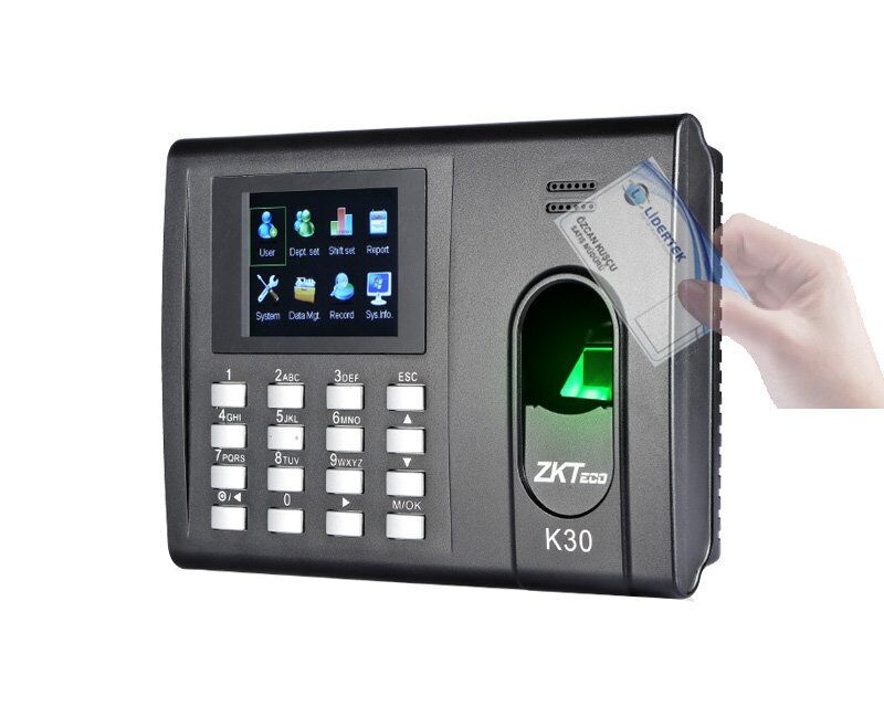 ZKSoftware K30 Kartlı Parmak İzli Şifreli Terminal